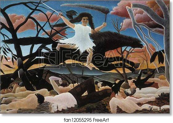 Free art print of War by Henri Rousseau