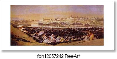 Free art print of The Medow of San Isido on the Feast Day by Francisco De Goya Y Lucientes