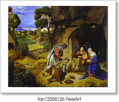 Free art print of Adoration of the Shepherds by Giorgione