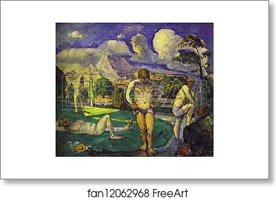Free art print of The Bathers Resting by Paul Cézanne