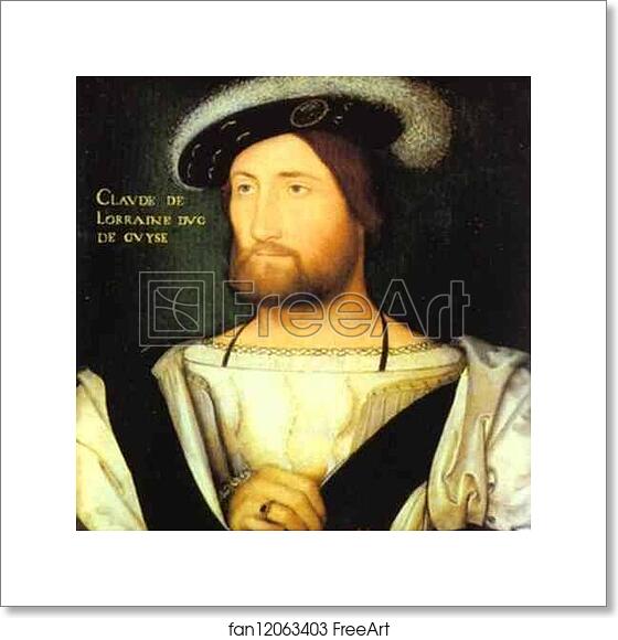 Free art print of Portrait of Claude of Lorraine, Duke of Guise by Jean Clouet