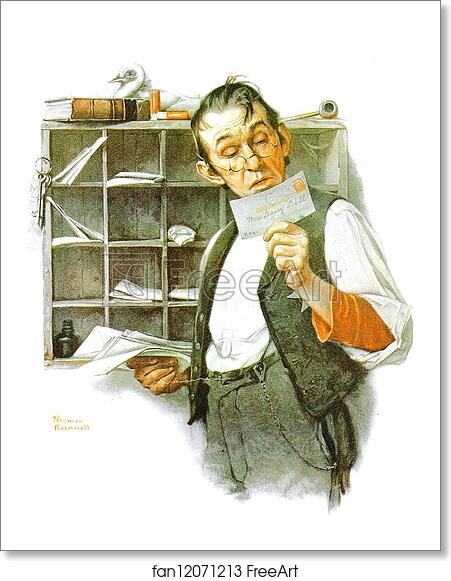 Free art print of Sorting Mail by Norman Rockwell Free art print of Sorting Mail by Norman Rockwell