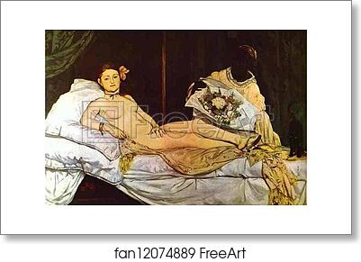 Free art print of Olympia by Edouard Manet