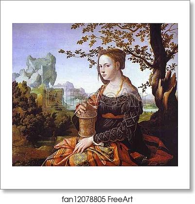 Free art print of Mary Magdalene by Jan Van Scorel