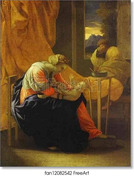 Free art print of The Holy Family by Nicolas Poussin