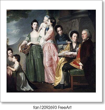 Free art print of The Leigh Family by George Romney