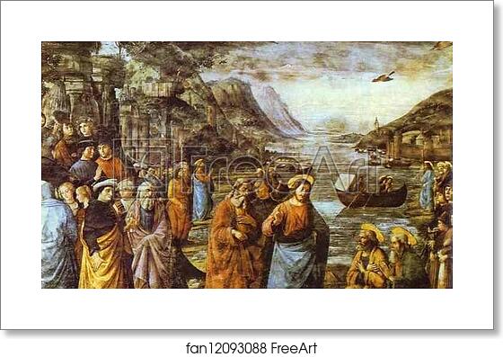 Free art print of The Calling of St. Peter by Domenico Ghirlandaio