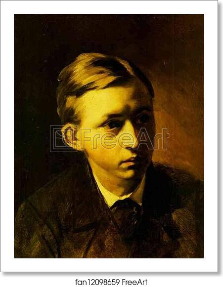 Free art print of Portrait of the Painter Nikolai Kasatkin by Vasily Perov Free art print of Portrait of the Painter Nikolai Kasatkin by Vasily Perov