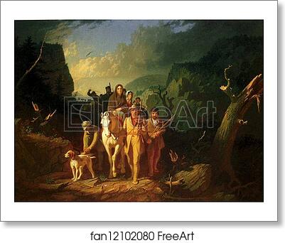 Free art print of Daniel Boone Escorting Settlers through the Cumberland Gap by George Caleb Bingham Free art print of Daniel Boone Escorting Settlers through the Cumberland Gap by George Caleb Bingham
