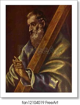 Free art print of Apostle St Andrew by El Greco