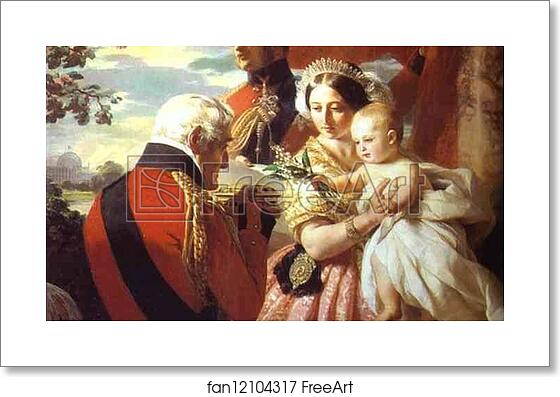 Free art print of The First of May. The Duke of Wellington Presenting a Casket on Prince Arthur's Birthday by Franz Xavier Winterhalter Free art print of The First of May. The Duke of Wellington Presenting a Casket on Prince Arthur's Birthday by Franz Xavier Winterhalter