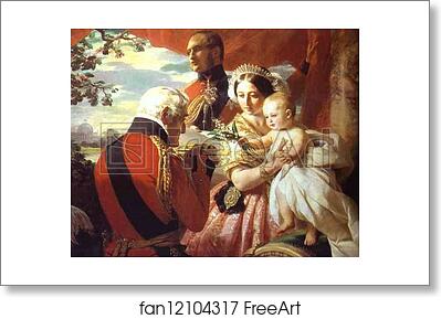 Free art print of The First of May. The Duke of Wellington Presenting a Casket on Prince Arthur's Birthday by Franz Xavier Winterhalter Free art print of The First of May. The Duke of Wellington Presenting a Casket on Prince Arthur's Birthday by Franz Xavier Winterhalter