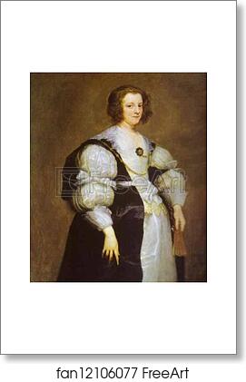 Free art print of Portrait of Dona Polyxena Spinola Guzmán de Laganés by Sir Anthony Van Dyck