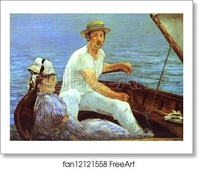 Free art print of Boating by Edouard Manet