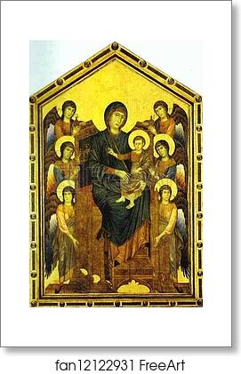 Free art print of Maestà (Madonna Enthroned) by Cimabue