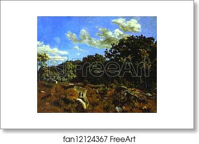 Free art print of Landscape at Chailly by Frédéric Bazille