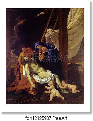 Free art print of Descend from the Cross by Nicolas Poussin