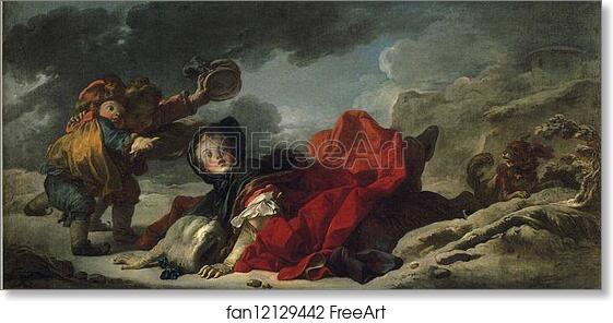 Free art print of Winter by Jean-Honoré Fragonard