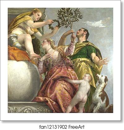 Free art print of Allegory of Love IV The Happy Union by Paolo Veronese