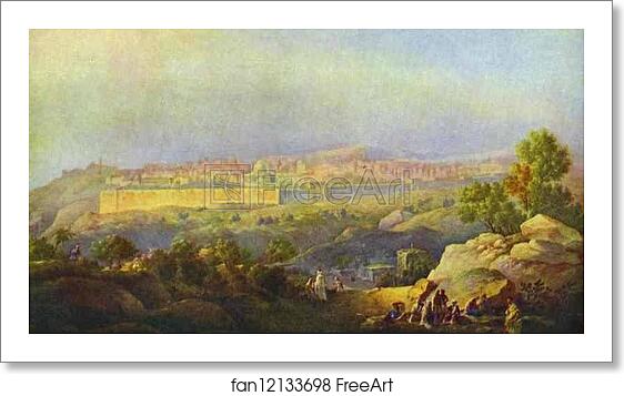 Free art print of View of Jerusalem by Maxim Vorobiev Free art print of View of Jerusalem by Maxim Vorobiev