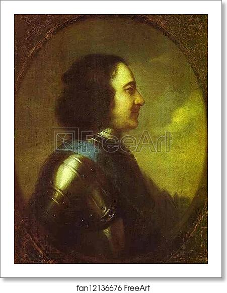 Free art print of Portrait of Peter the Great by Johann Gottfried Tannauer
