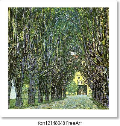 Free art print of Avenue of Schloss Kammer Park by Gustav Klimt