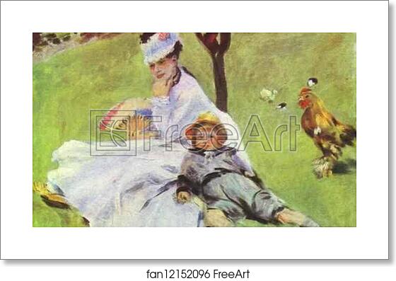 Free art print of Madame Monet with Her Son by Pierre-Auguste Renoir Free art print of Madame Monet with Her Son by Pierre-Auguste Renoir