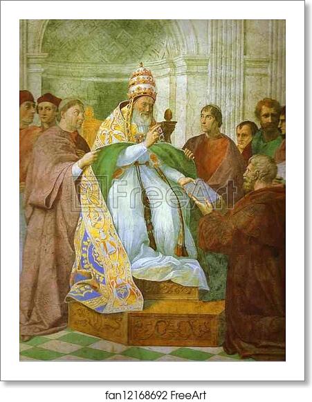 Free art print of Gregory IX Approving the Decretals by Raphael Free art print of Gregory IX Approving the Decretals by Raphael