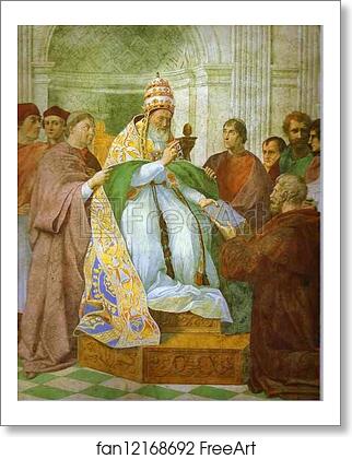 Free art print of Gregory IX Approving the Decretals by Raphael Free art print of Gregory IX Approving the Decretals by Raphael