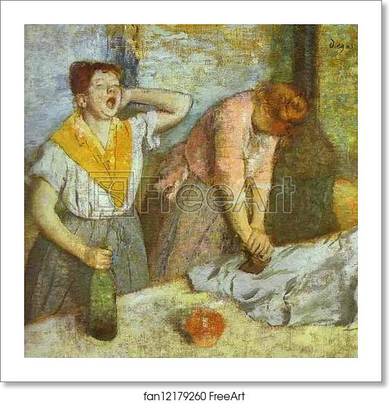 Free art print of Women Ironing by Edgar Degas Free art print of Women Ironing by Edgar Degas