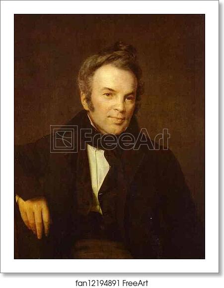 Free art print of Portrait of Ivan Lazhechnikov by Alexey Tyranov Free art print of Portrait of Ivan Lazhechnikov by Alexey Tyranov