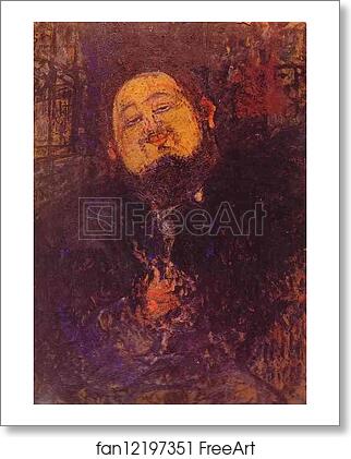 Free art print of Portrait of Diego Rivera by Amedeo Modigliani