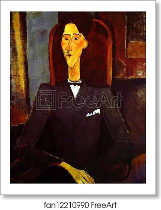 Free art print of Portrait of Jean Cocteau by Amedeo Modigliani