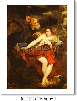 Free art print of Susanna and the Elders by Sir Anthony Van Dyck