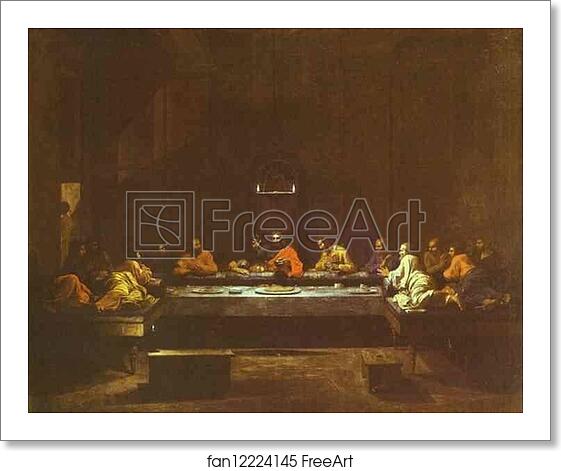 Free art print of The Last Supper by Nicolas Poussin Free art print of The Last Supper by Nicolas Poussin