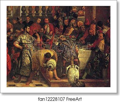 Free art print of The Marriage Feast at Cana. Detail by Paolo Veronese