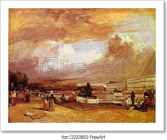 Free art print of Parlerre d'eau a Versailles by Richard Parkes Bonington Free art print of Parlerre d'eau a Versailles by Richard Parkes Bonington
