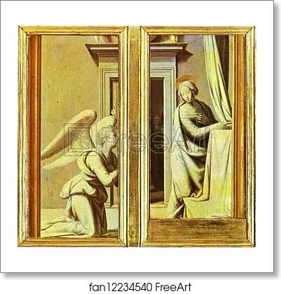 Free art print of Annunciation by Fra Bartolommeo