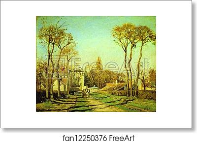 Free art print of Entrance to the Village of Voisins by Camille Pissarro