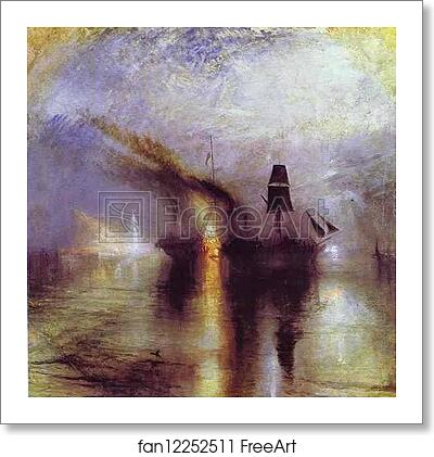 Free art print of Peace - Burial at Sea by Joseph Mallord William Turner