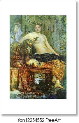 Free art print of Sitter in the Renaissance Setting by Mikhail Vrubel