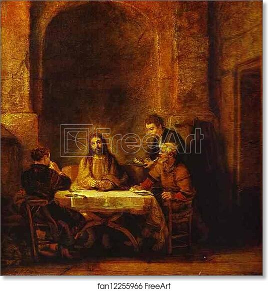 Free art print of The Supper at Emmaus by Rembrandt Harmenszoon Van ...