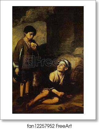 Free art print of Two Peasant Boys by Bartolomé Esteban Murillo