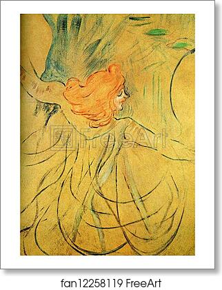 Free art print of Loie Fuller by Henri De Toulouse-Lautrec