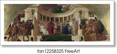 Free art print of Color Sketch for The Arts of Industry as Applied to Peace by Frederick Leighton