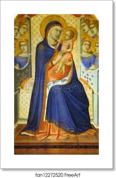 Free art print of Madonna and Child Enthroned with Eight Angels by Pietro Lorenzetti Free art print of Madonna and Child Enthroned with Eight Angels by Pietro Lorenzetti