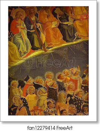 Free art print of The Last Judgement. Detail: The Blessed by Fra Angelico