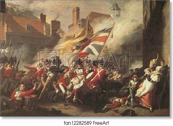 Free art print of The Death of Major Peirson, 6 January 1781 by John
