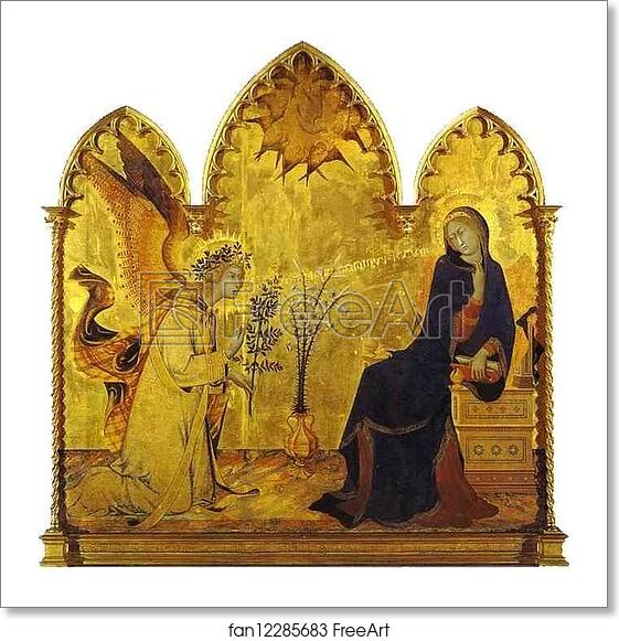 Free art print of Annunciation by Simone Martini Free art print of Annunciation by Simone Martini