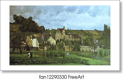 Free art print of L'Hermitage a Pontoise by Camille Pissarro